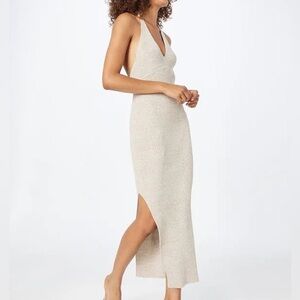 All Saints Oyster Silver Lexi Halter Dress
